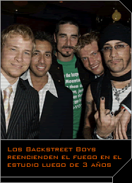 Los Backstreet Boys reencienden el fuego en el estudio luego de 3 años